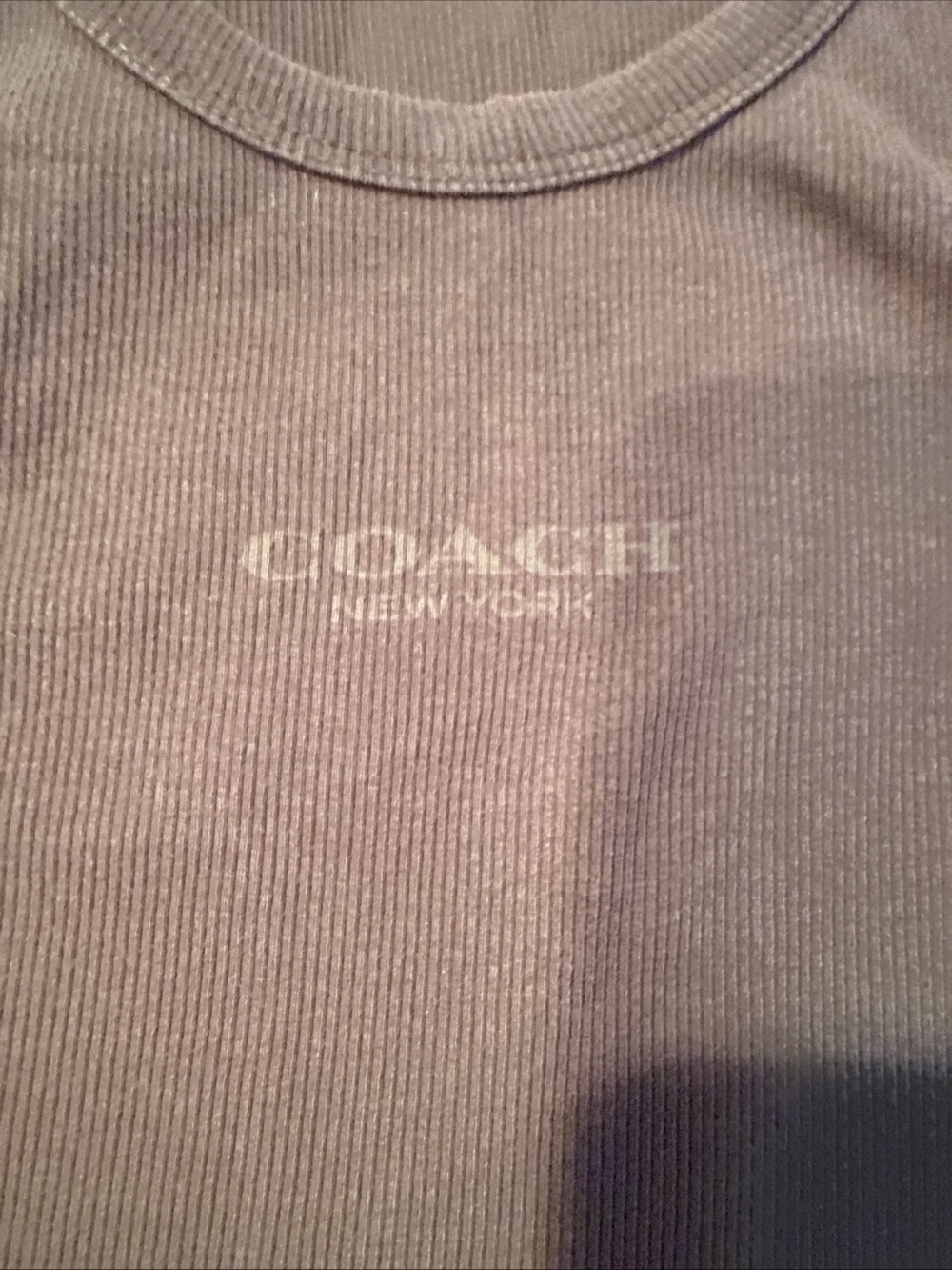 Coach Black Ribbed Tank - Picture 4 of 6